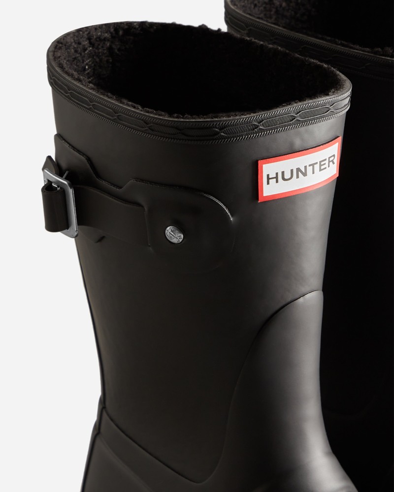 Hunter Short Insulated Women Wellington Boots Black | 73684834