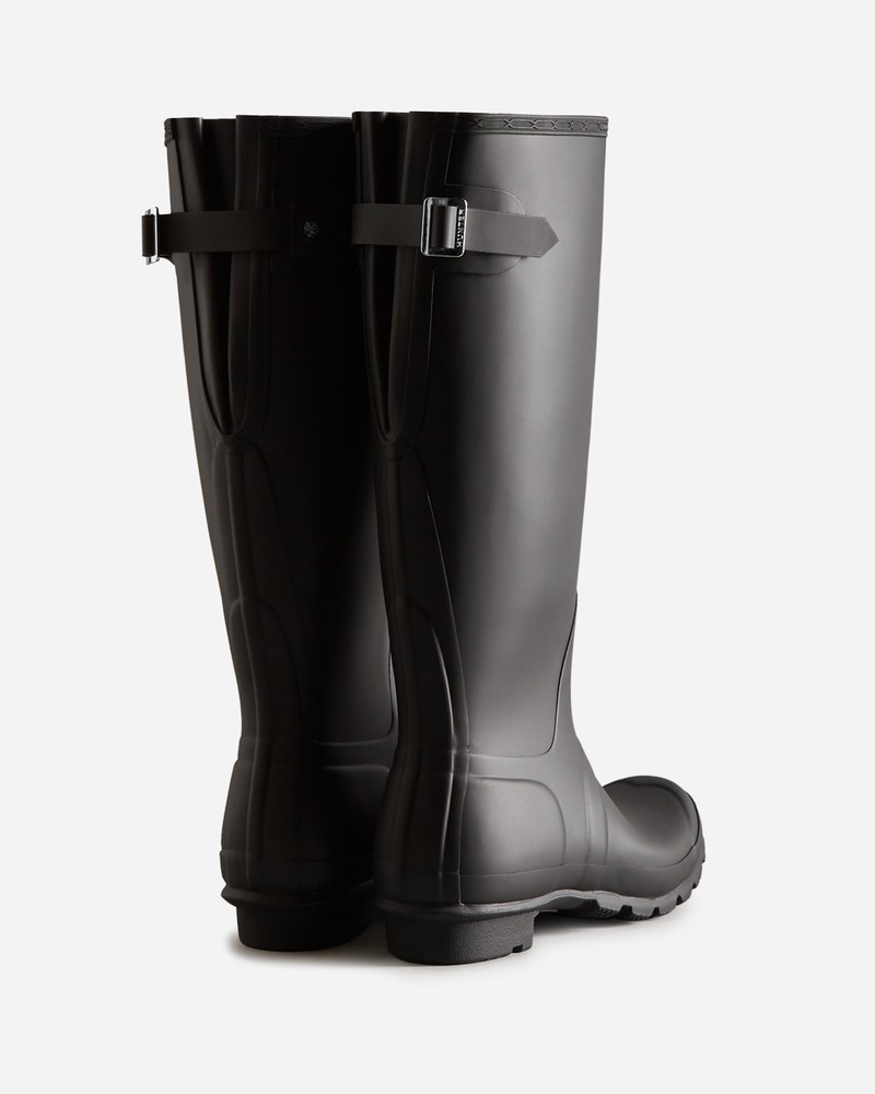 Hunter Tall Back Adjustable Women Wellington Boots Black | 916027831