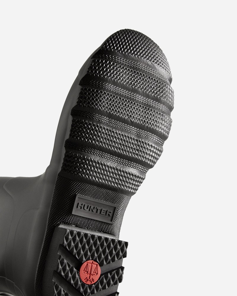Hunter Tall Side Adjustable Men Wellington Boots Black | 503851206
