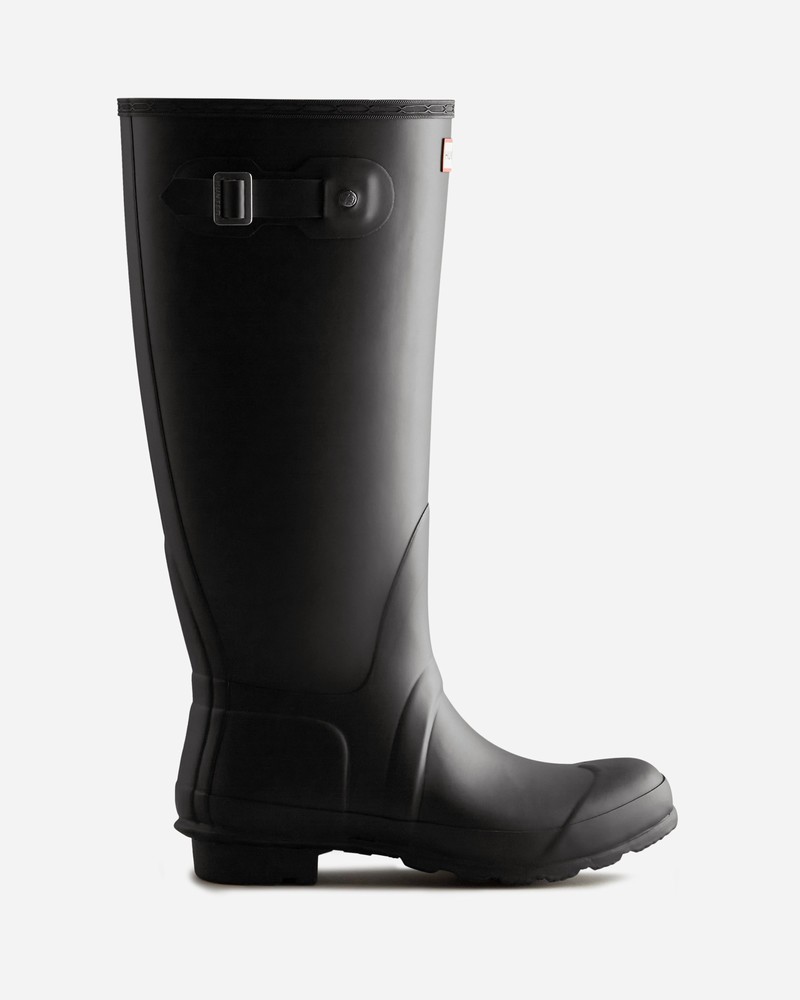 Hunter Tall Wide Fit Women Wellington Boots Black | 690516471