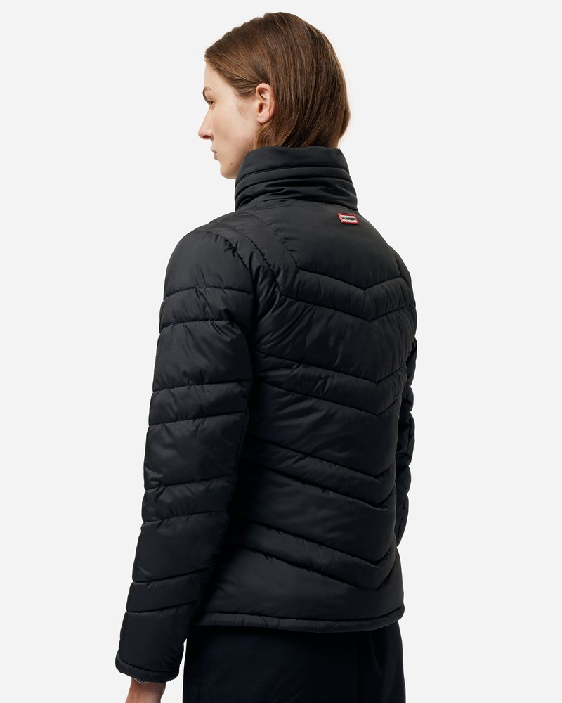 Hunter Travel Packable Puffer Women Jackets Black | 378604682