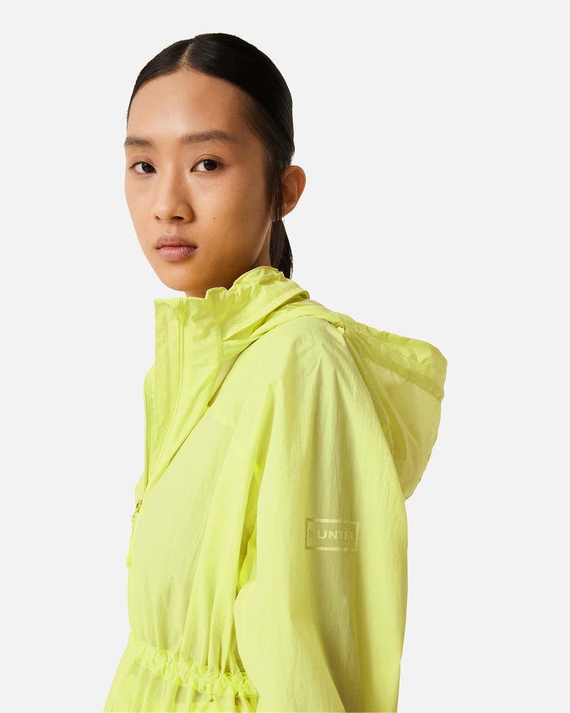 Hunter Travel Recycled Nylon Shell Women Jackets Yellow | 785720922