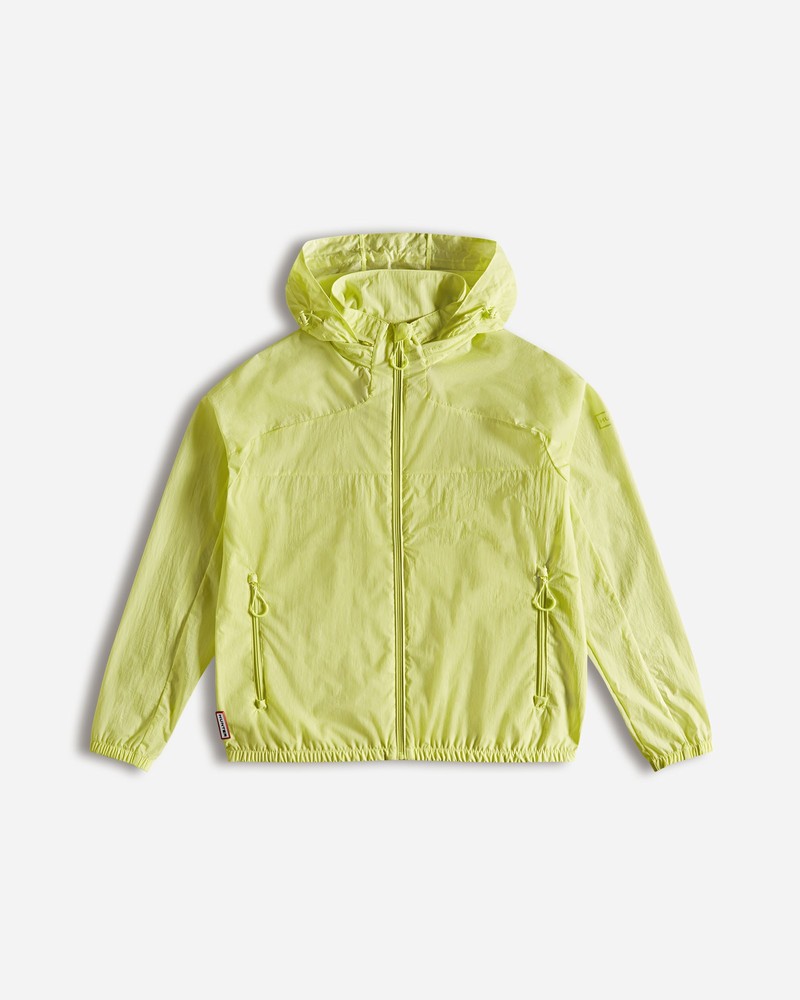 Hunter Travel Recycled Nylon Shell Women Jackets Yellow | 785720922