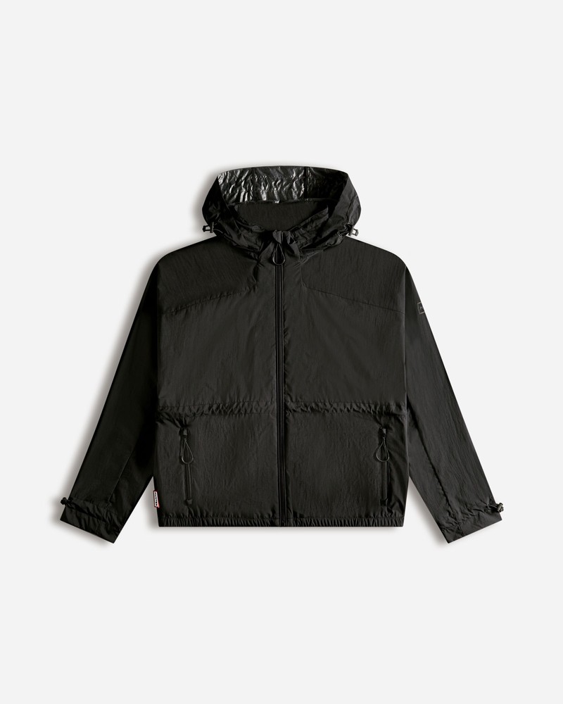 Hunter Travel Recycled Nylon Shell Women Jackets Black | 12266747