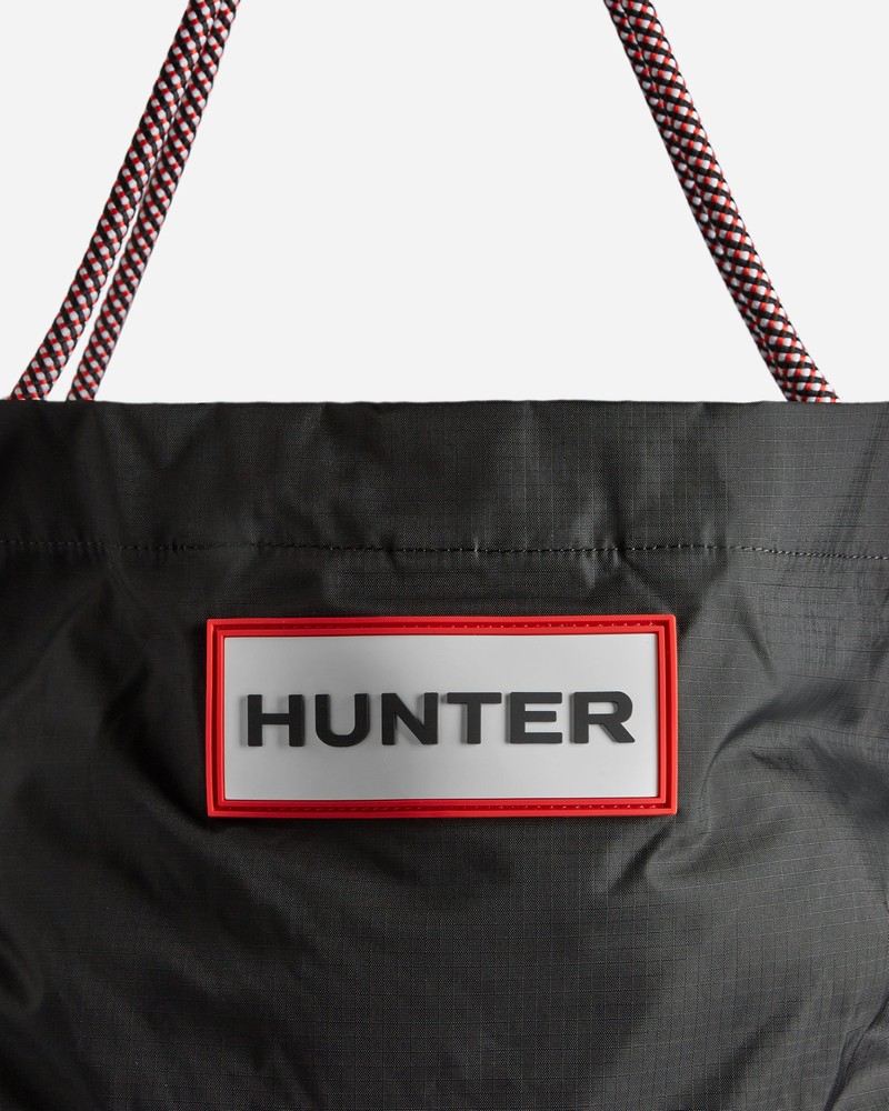 Hunter Travel Ripstop Recycled Nylon Beach Bag Women Tote Bags Black | 345804513