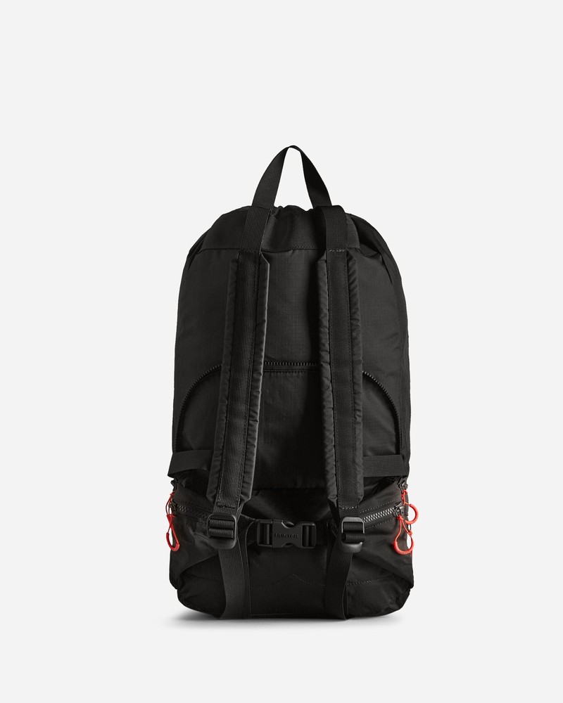 Hunter Travel Ripstop Recycled Nylon Two-Way Women Backpacks Black | 405303589