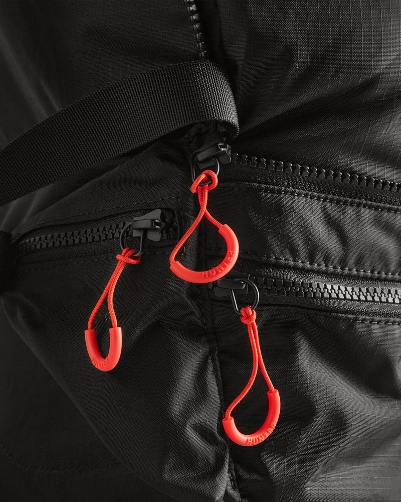 Hunter Travel Ripstop Recycled Nylon Two-Way Women Backpacks Black | 405303589