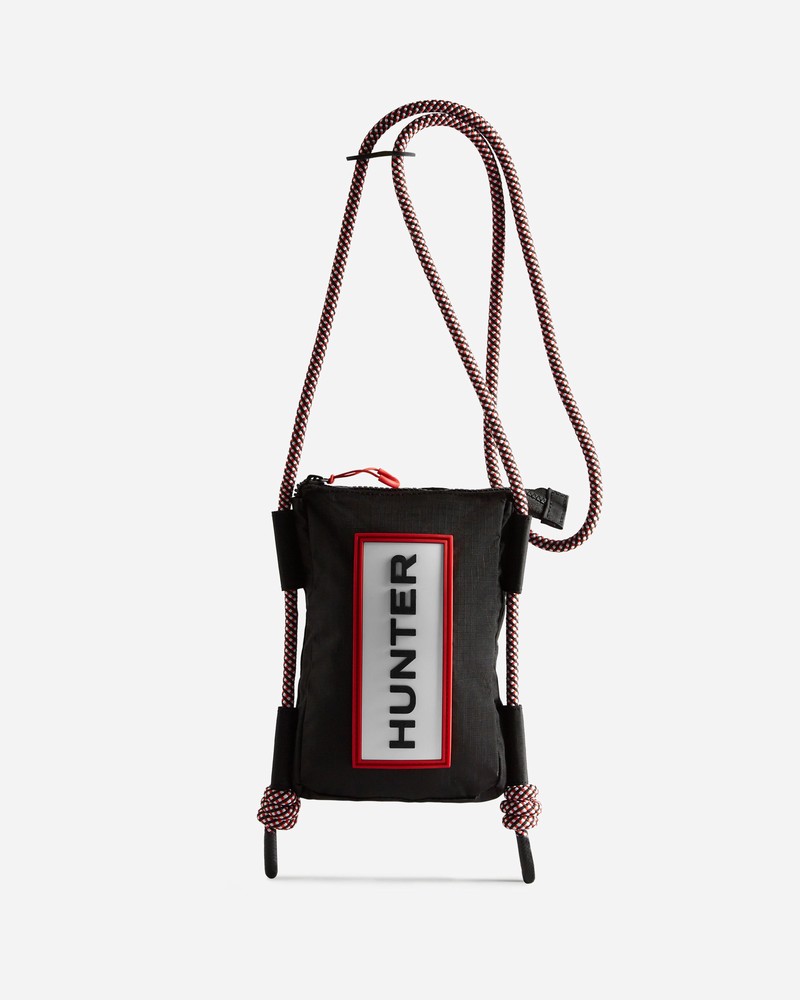 Hunter Travel Ripstop Recycled Nylon Women Phone Bag Black | 845110940