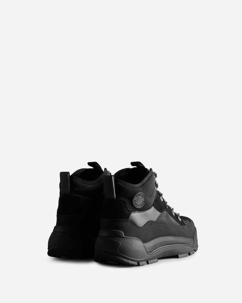 Hunter Urban Explorer Lace-Up Leather Commando Men Boots Black | 329607978
