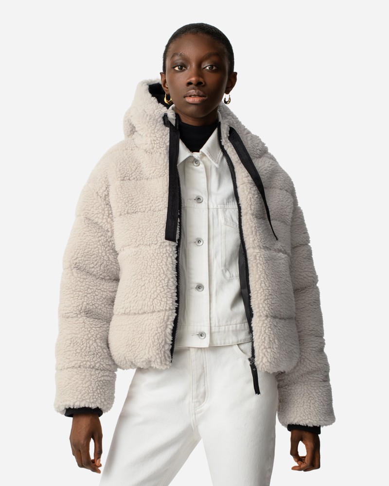 Hunter Wanderer Cosy Puffer Women Jackets Beige | 881353365