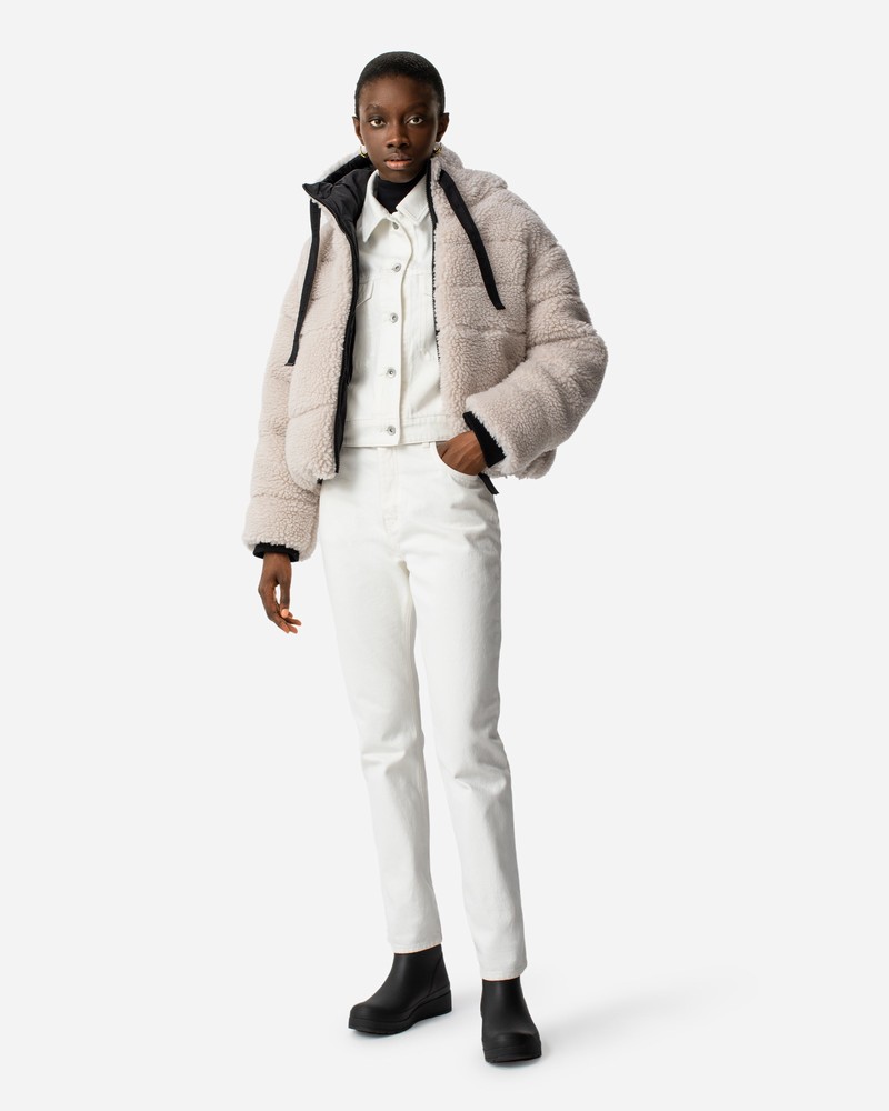 Hunter Wanderer Cosy Puffer Women Jackets Beige | 881353365
