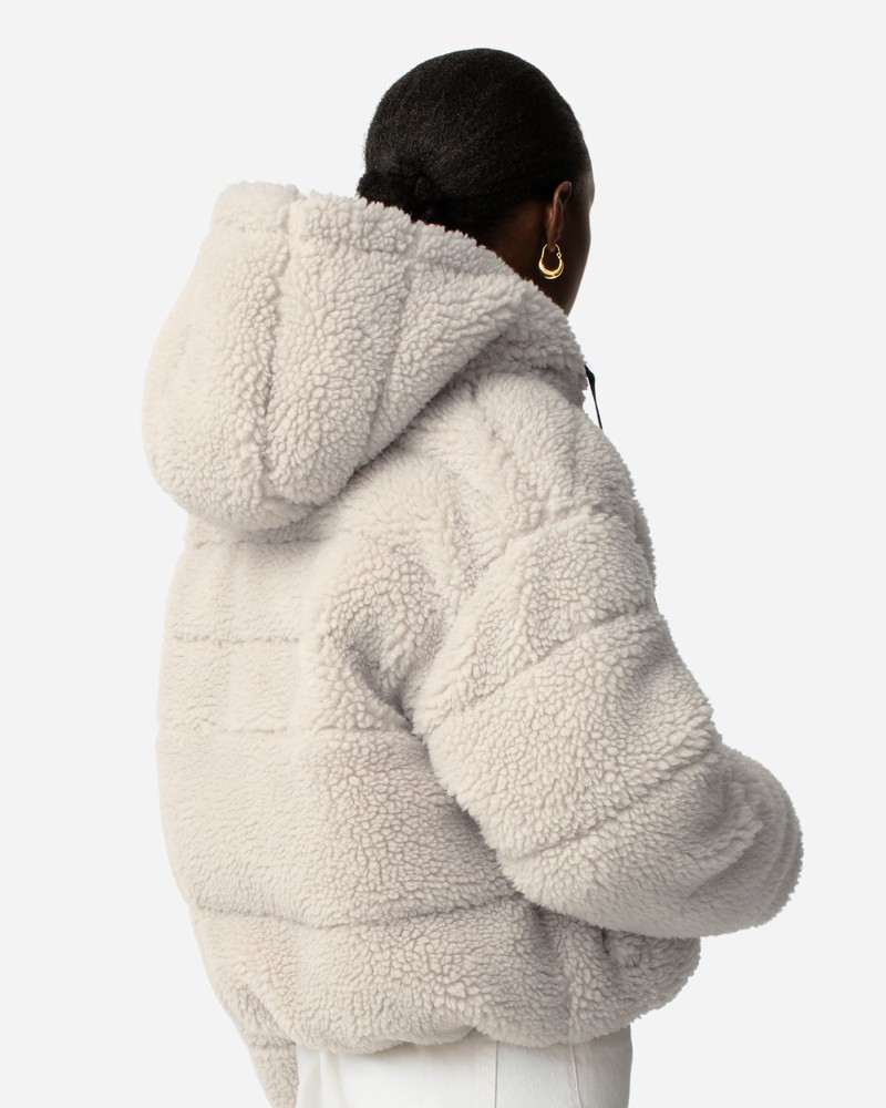 Hunter Wanderer Cosy Puffer Women Jackets Beige | 881353365