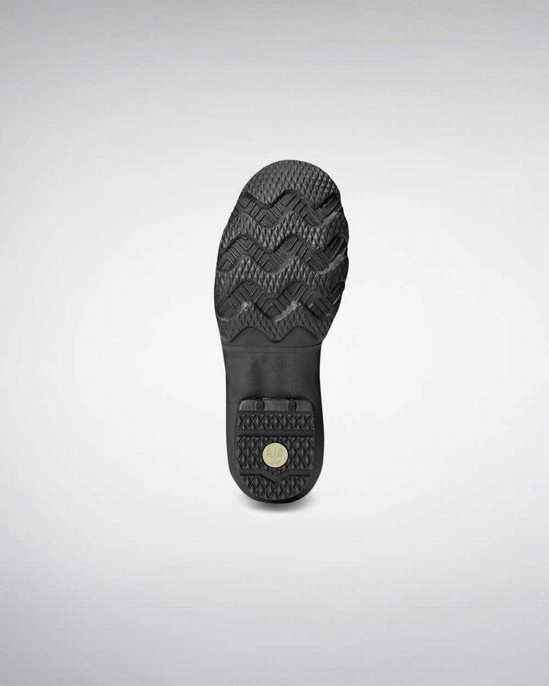 Hunter Wide Leg Women Rain Boots Black | 622248216